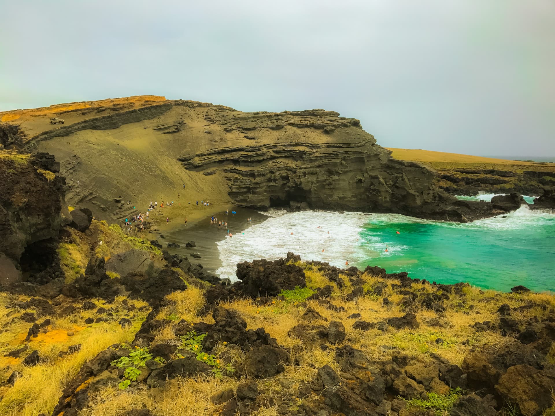 Papakōlea Green Sand Beach, Hawaiʻi